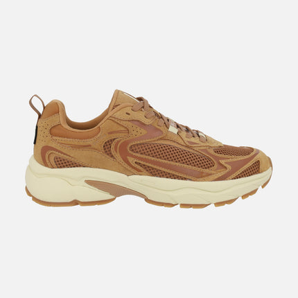 Sneakers with thick soles and GORE-TEX membrane in camel combination