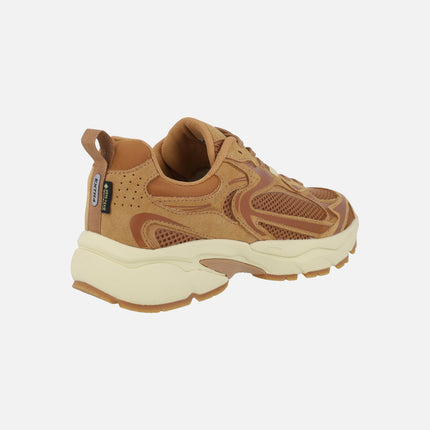 Sneakers with thick soles and GORE-TEX membrane in camel combination