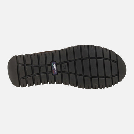 Women's sneakers in brown suede with GORE-TEX membrane