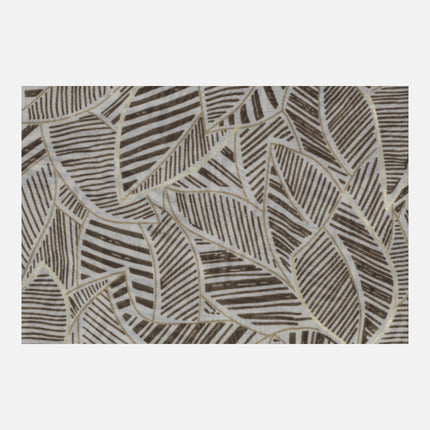 Printed scarves with metallic details