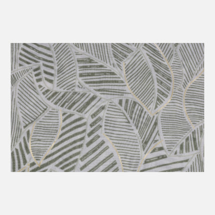 Printed scarves with metallic details