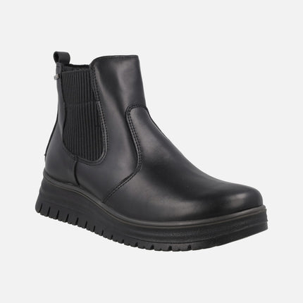 GORE-TEX women's ankle boots in black leather Chelsea style