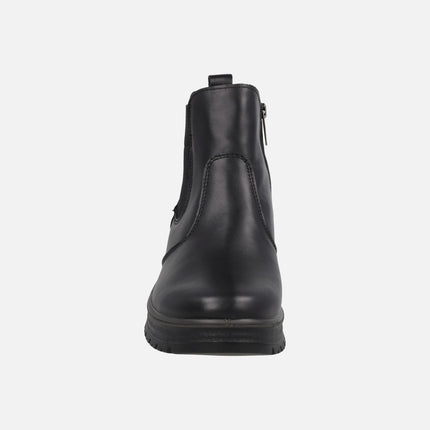 GORE-TEX women's ankle boots in black leather Chelsea style