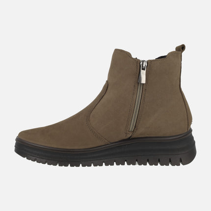 GORE-TEX women's nubuck leather chelsea style ankle boots