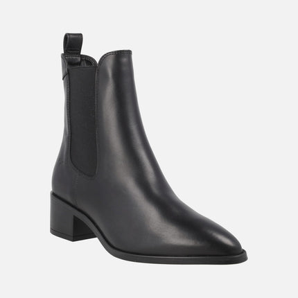 Chelsea style women's heeled ankle boots