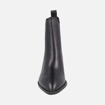 Chelsea style women's heeled ankle boots