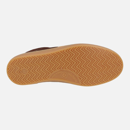 Zapatillas deportivas Berlín ciclista en serraje chocolate