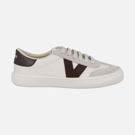 Zapatillas deportivas unisex Olmo Barefoot efecto piel y serraje chocolate