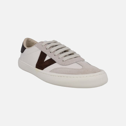Zapatillas deportivas unisex Olmo Barefoot efecto piel y serraje chocolate