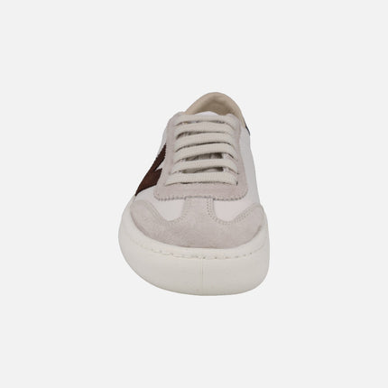 Zapatillas deportivas unisex Olmo Barefoot efecto piel y serraje chocolate