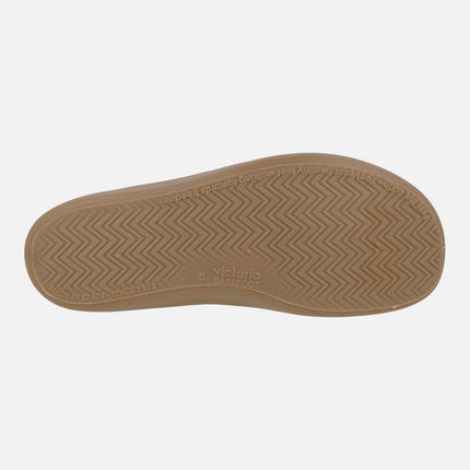 Unisex sneakers Olmo Barefoot suede and contrast Beige