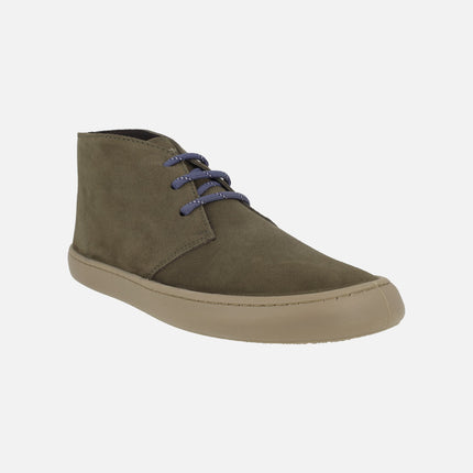 Botines OLMO BAREFOOT en serraje kaki para hombre