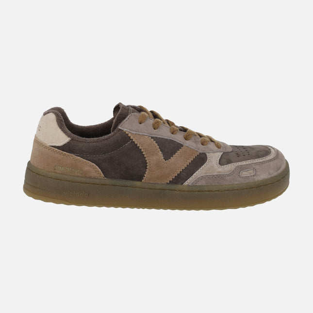 Zapatillas deportivas DUNA BAREFOOT para hombre en combinado marrón