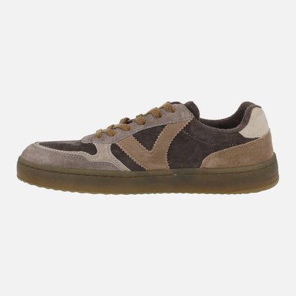 Zapatillas deportivas DUNA BAREFOOT para hombre en combinado marrón