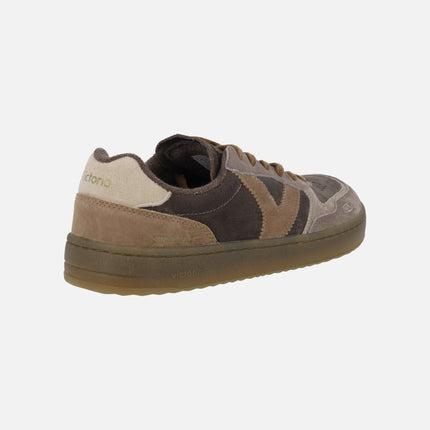 Zapatillas deportivas DUNA BAREFOOT para hombre en combinado marrón
