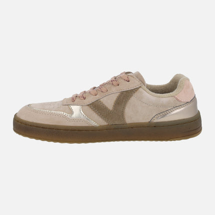 BAREFOOT Duna sneakers in combination suede and metal