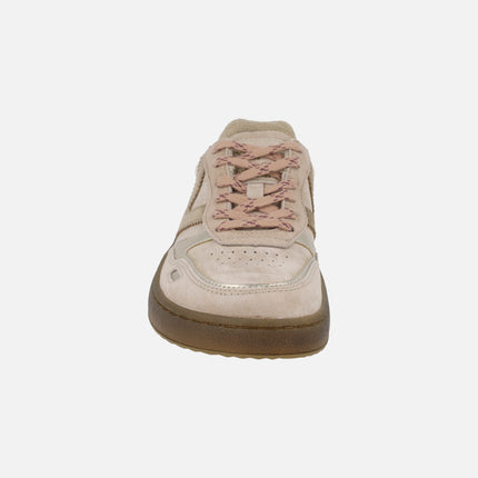 BAREFOOT Duna sneakers in combination suede and metal