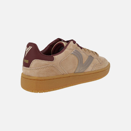 SMASH SUEDE women's sneakers in camel color