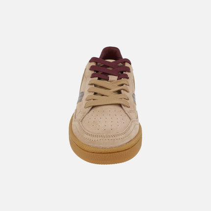 SMASH SUEDE women's sneakers in camel color