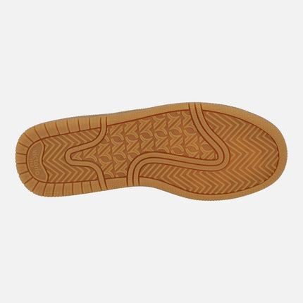 SMASH SUEDE women's sneakers in camel color