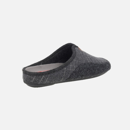 Barefoot house slippers for men in gray combination