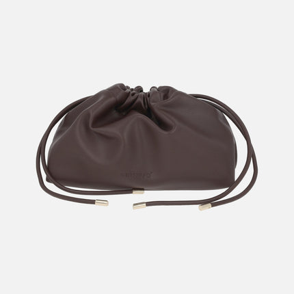 Bolsos estilo bombonera con asa bandolera y cordones para fruncir
