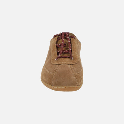Zapatillas deportivas BAREFOOT en piel serraje cuero