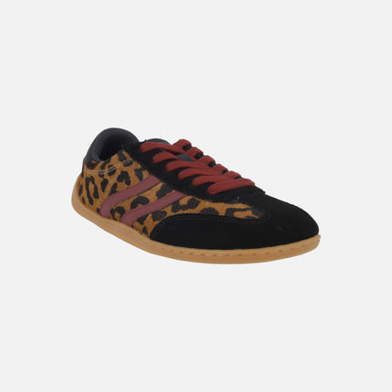 Zapatillas deportivas BAREFOOT en estampado animal print leopardo