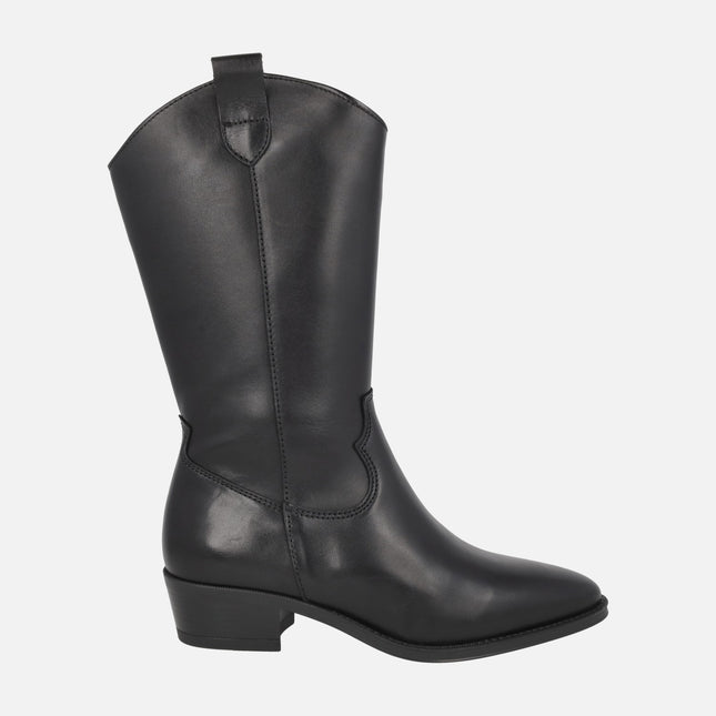 JUBIA 7545 leather cowboy boots for women