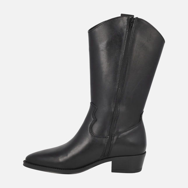 JUBIA 7545 leather cowboy boots for women