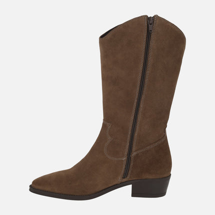 Botas camperas de piel JUBIA 7545 para mujer