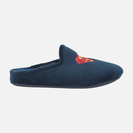 Zapatillas de casa para hombre con escudo SUPERMAN
