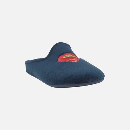 Zapatillas de casa para hombre con escudo SUPERMAN