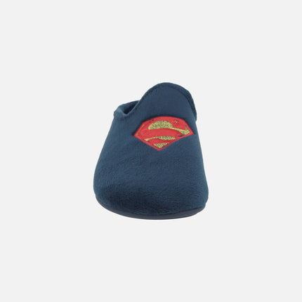 Zapatillas de casa para hombre con escudo SUPERMAN