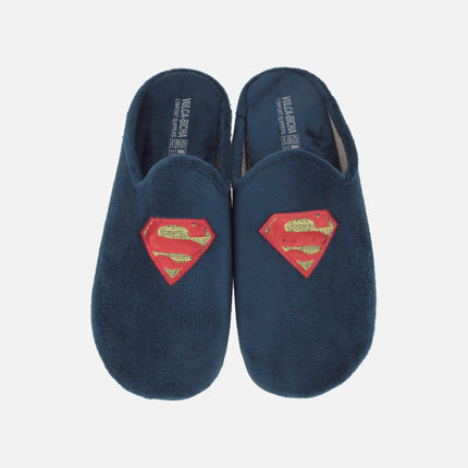 Zapatillas de casa para hombre con escudo SUPERMAN