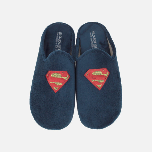 Men's HOUSE slippers with SUPERMAN shield