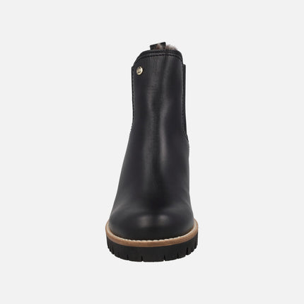 Botines de tacón estilo chelsea con forro de pelo PIA TRAV