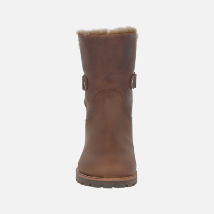 Felia Trav leather boots in nappa leather with fur interior lining