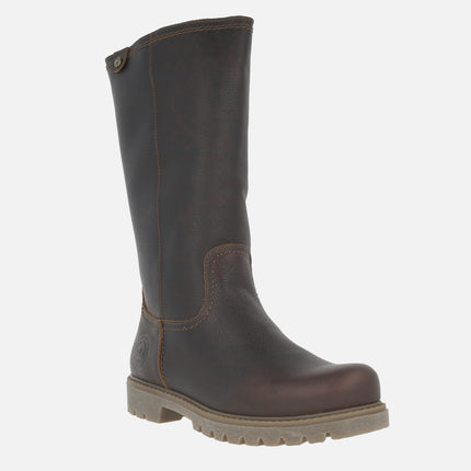BAMBINA fur-lined leather boots