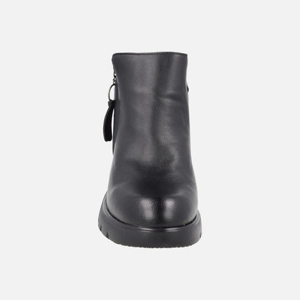 Botines de piel con membrana impermeable para mujer