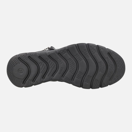 Botines de piel con membrana impermeable para mujer