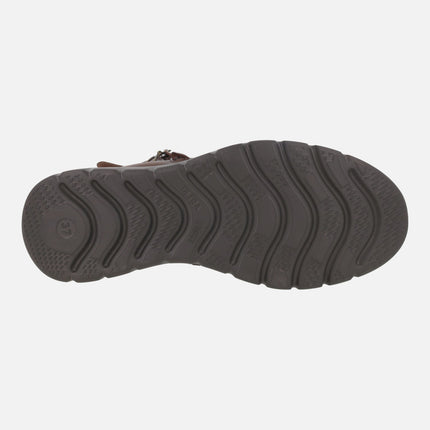 Botines de piel con membrana impermeable para mujer