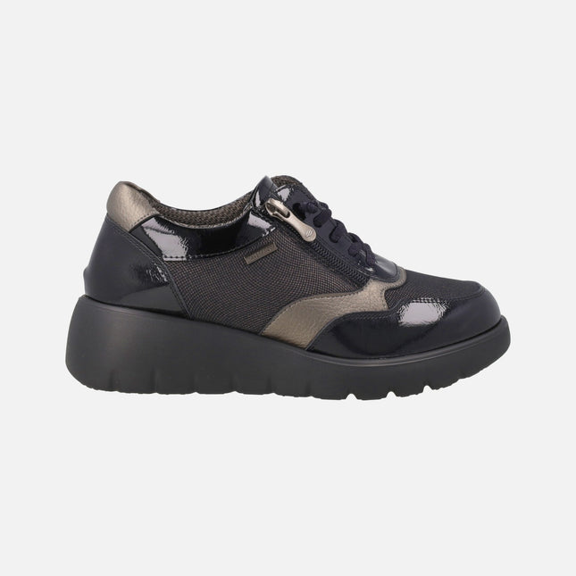 Zapatos deportivos multi material con membrana impermeable