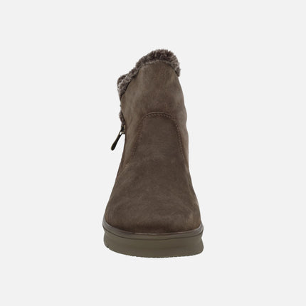 Botines para mujer con membrana impermeable y cremallera exterior