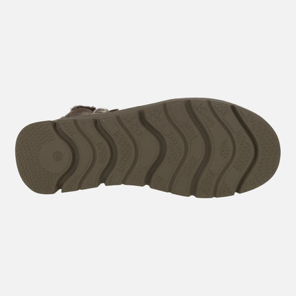 Botines para mujer con membrana impermeable y cremallera exterior