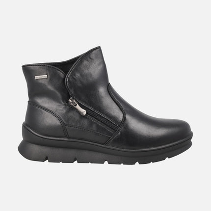Botines para mujer con membrana impermeable y cremallera exterior