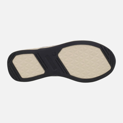 Botines para mujer en serraje gris con membrana impermeable