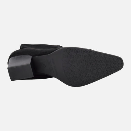 Botas altas en tejido acabado ante con sistema Eco Dry
