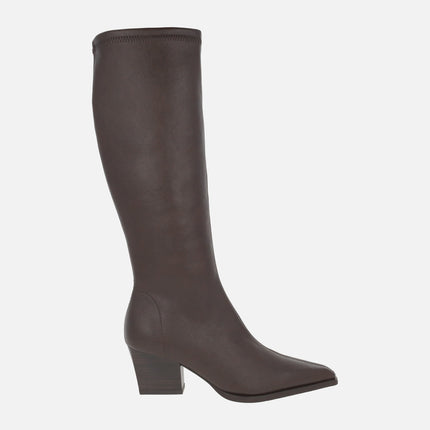 Botas altas en tejido acabado ante con sistema Eco Dry