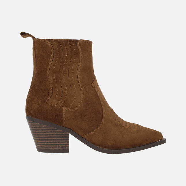 Botines camperos en piel serraje WIND